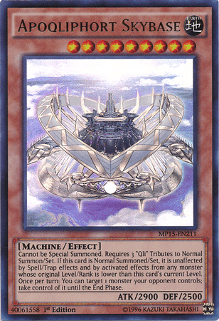 Apoqliphort Skybase [MP15-EN211] Ultra Rare (ONLINE ORDER ONLY)