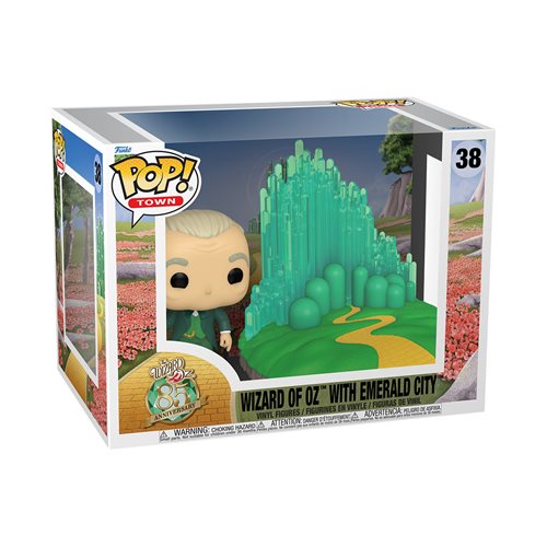 The Wizard of Oz 85th Anniversary Wizard of Oz with Emerald City Funko Pop! Town #38 (ONLINE ORDER ONLY)