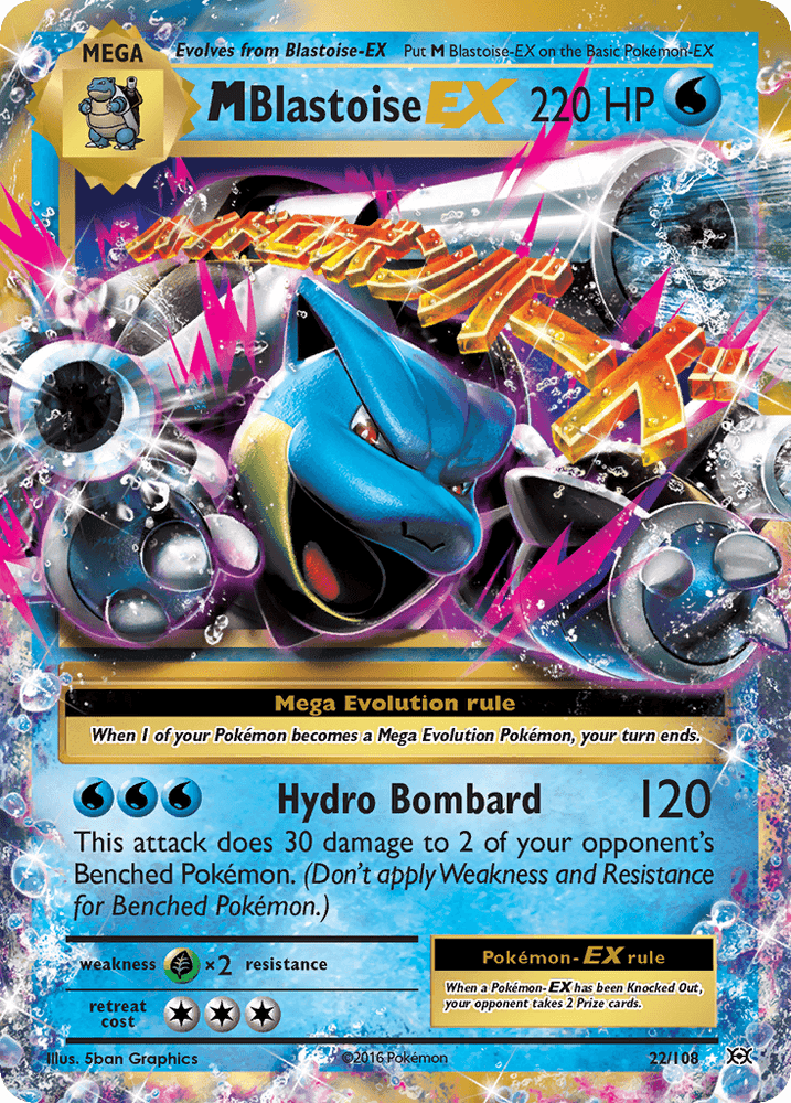 M Blastoise EX (22/108) [XY: Evolutions] (Online Only)