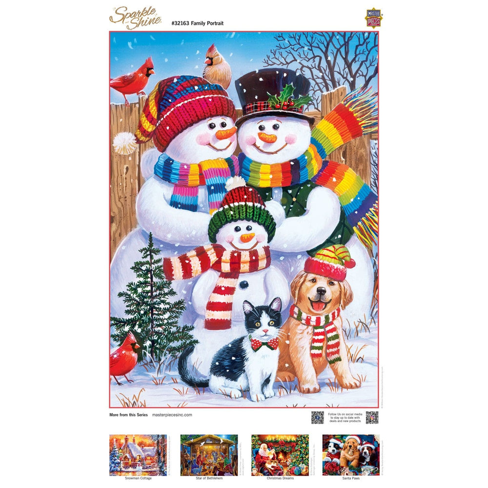 Sparkle & Shine - Family Portrait 500 Piece Glitter Jigsaw Puzzle (ONLINE ORDER ONLY)