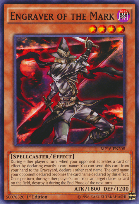 Engraver of the Mark [MP16-EN208] Common (ONLINE ORDER ONLY)
