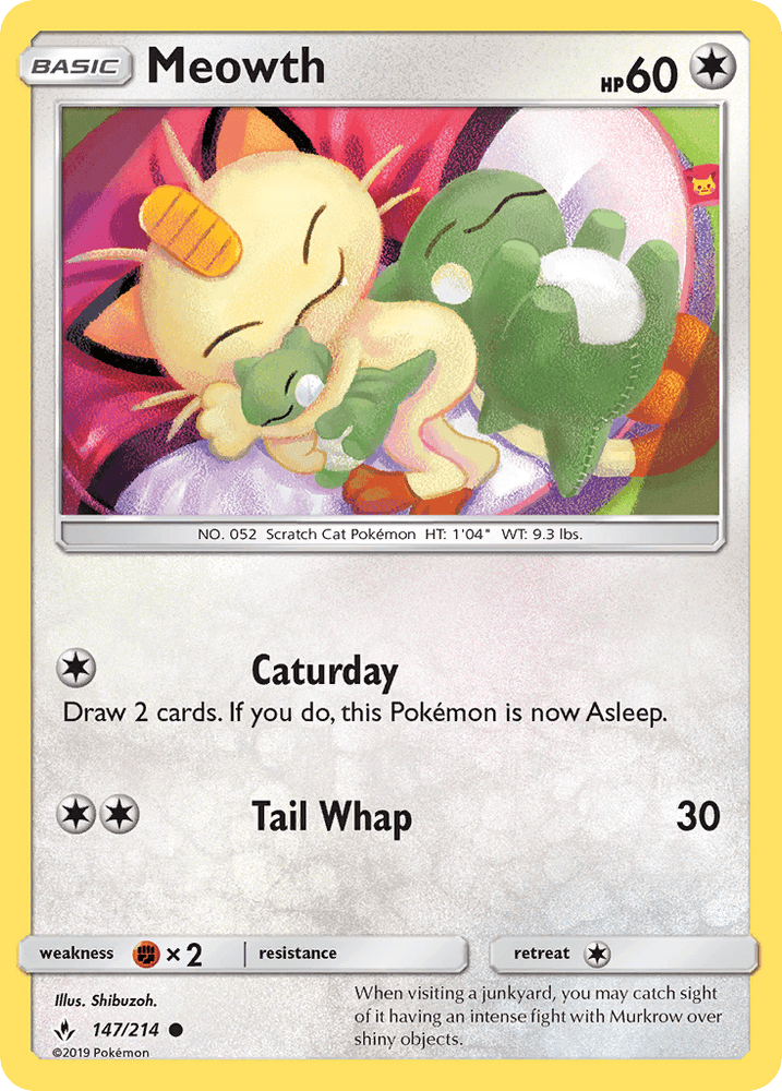Meowth (147/214) [Sun & Moon: Unbroken Bonds] (Online Only)