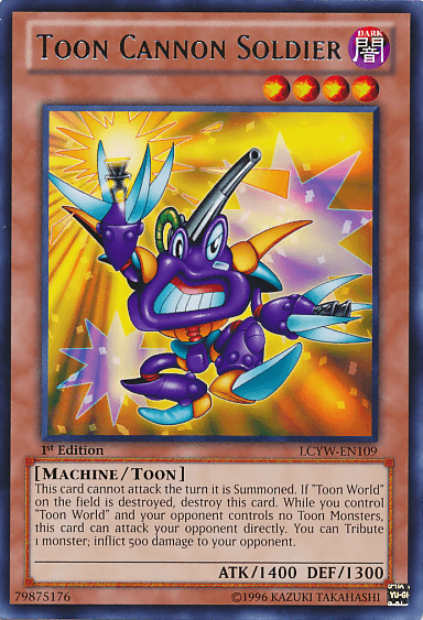 Toon Cannon Soldier [LCYW-EN109] Rare (ONLINE ORDER ONLY)
