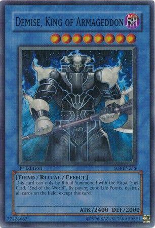 Demise, King of Armageddon [SOI-EN035] Super Rare (ONLINE ORDER ONLY)