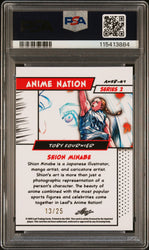 Graded 2025 Leaf Web Exclusives Toby Fournier #41 Anime Nation Series 2 Red /25 Basketball Card PSA 8 Near Mint (ONLINE ORDER ONLY)