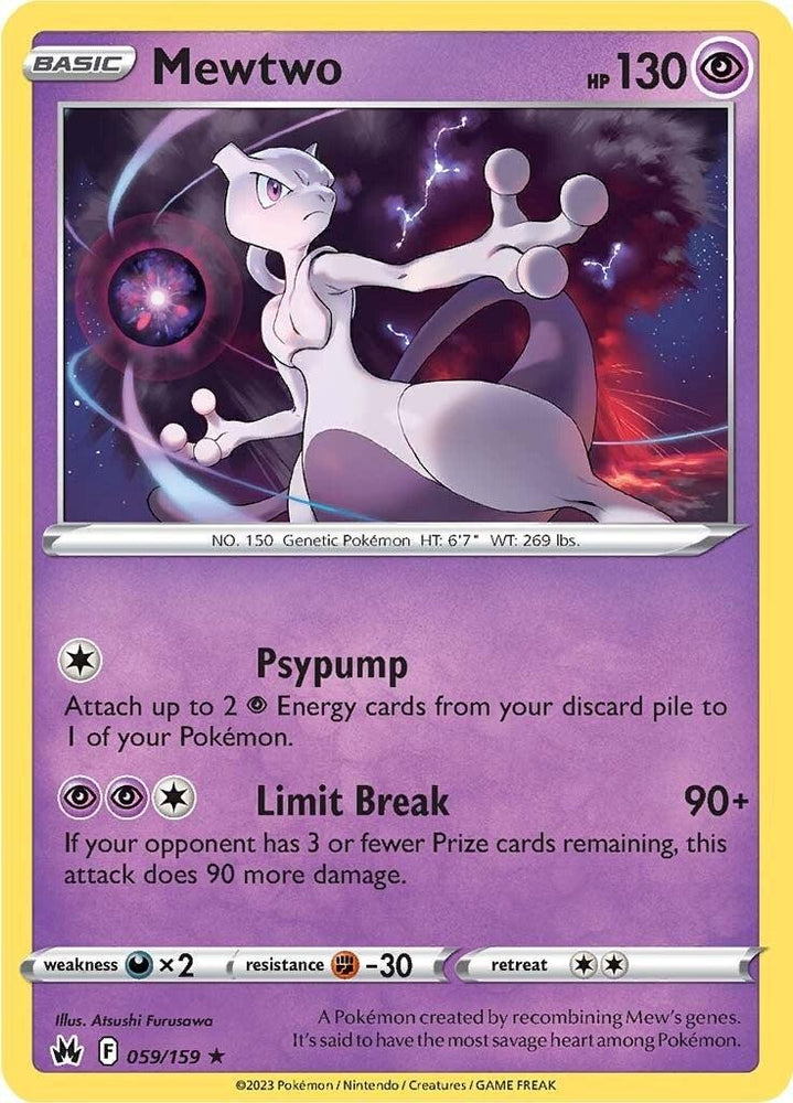 Mewtwo (059/159) [Sword & Shield: Crown Zenith] (Online Only)