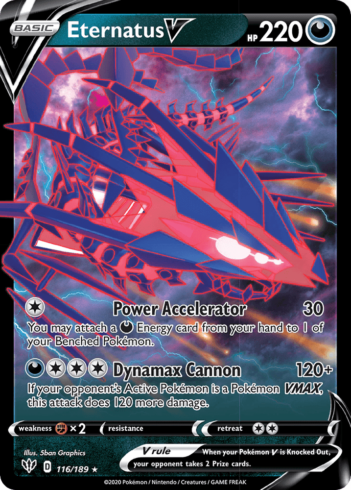 Eternatus V (116/189) [Sword & Shield: Darkness Ablaze] (Online Only)