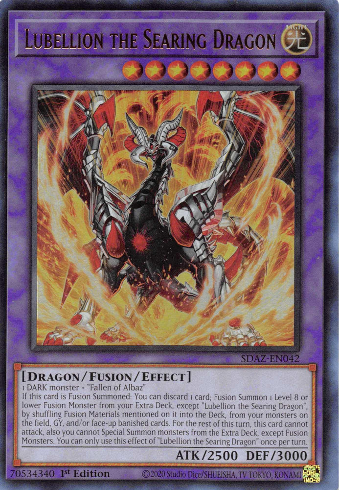 Lubellion the Searing Dragon [SDAZ-EN042] Ultra Rare (ONLINE ORDER ONLY)