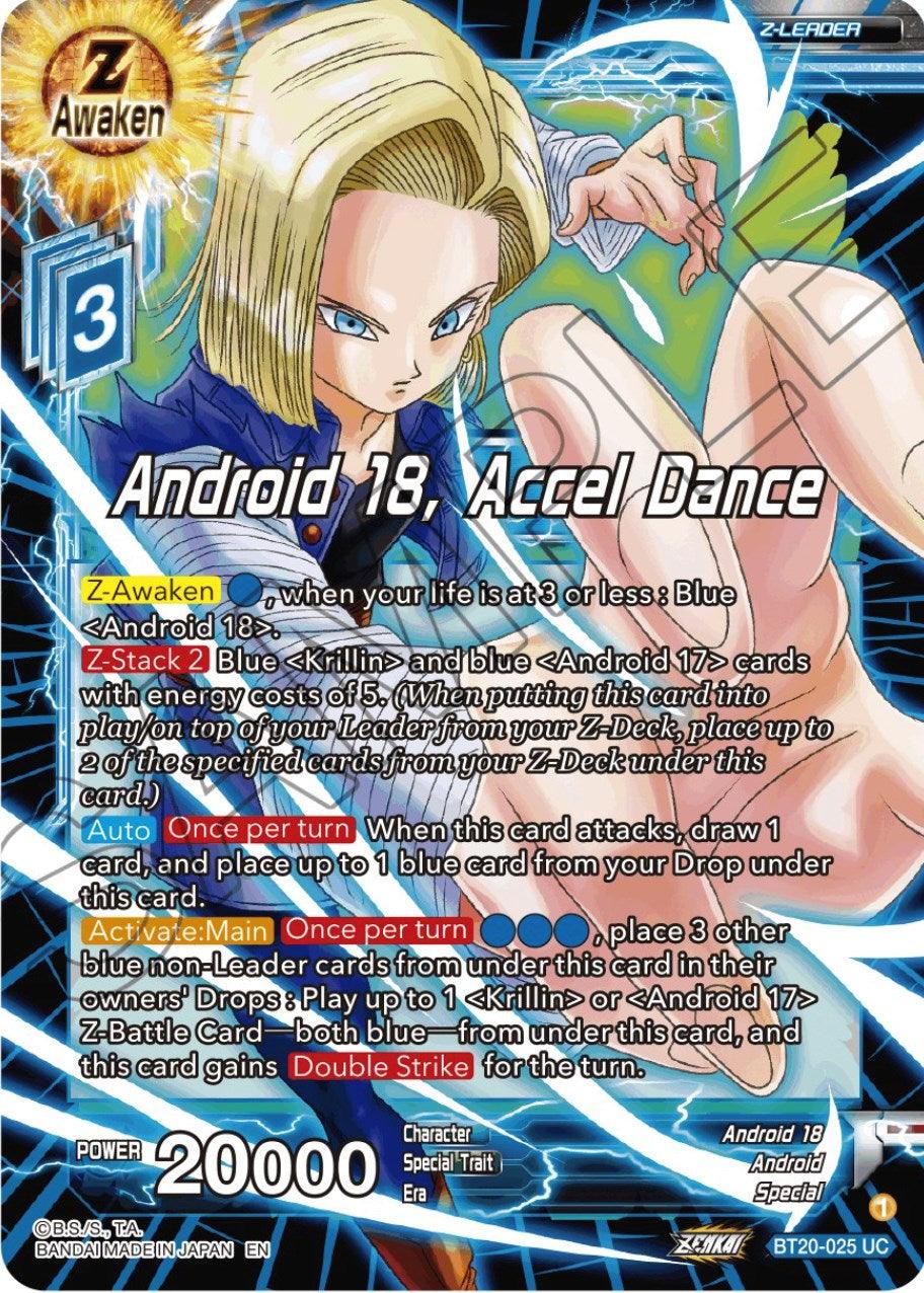 Android 18, Accel Dance (BT20-025) [Power Absorbed] (ONLINE ORDER ONLY)