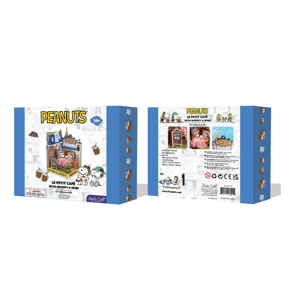 DIY Miniature Kit: Peanuts - Le Petit Cafe with Snoopy and Spike (ONLINE ORDER ONLY)