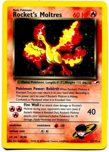 Rocket's Moltres (12/132) [Gym Heroes Unlimited] (Online Only)