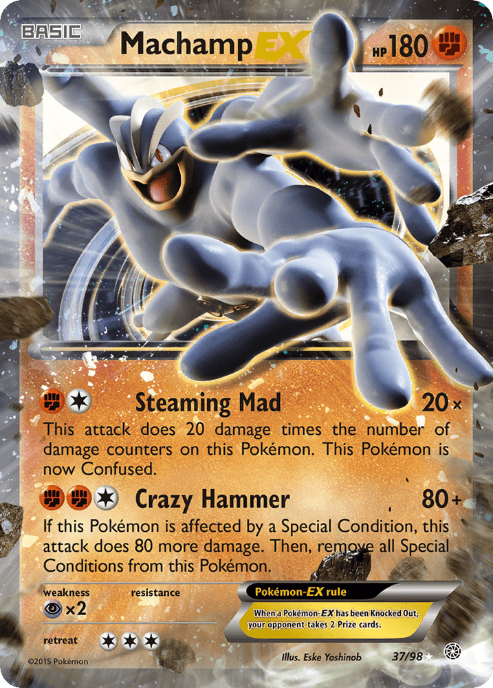 Machamp EX (37/98) [XY: Ancient Origins] (Online Only)