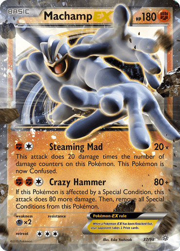 Machamp EX (37/98) [XY: Ancient Origins] (Online Only)