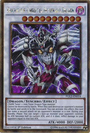 Dragocytos Corrupted Nethersoul Dragon [PGL2-EN014] Gold Secret Rare (ONLINE ORDER ONLY)