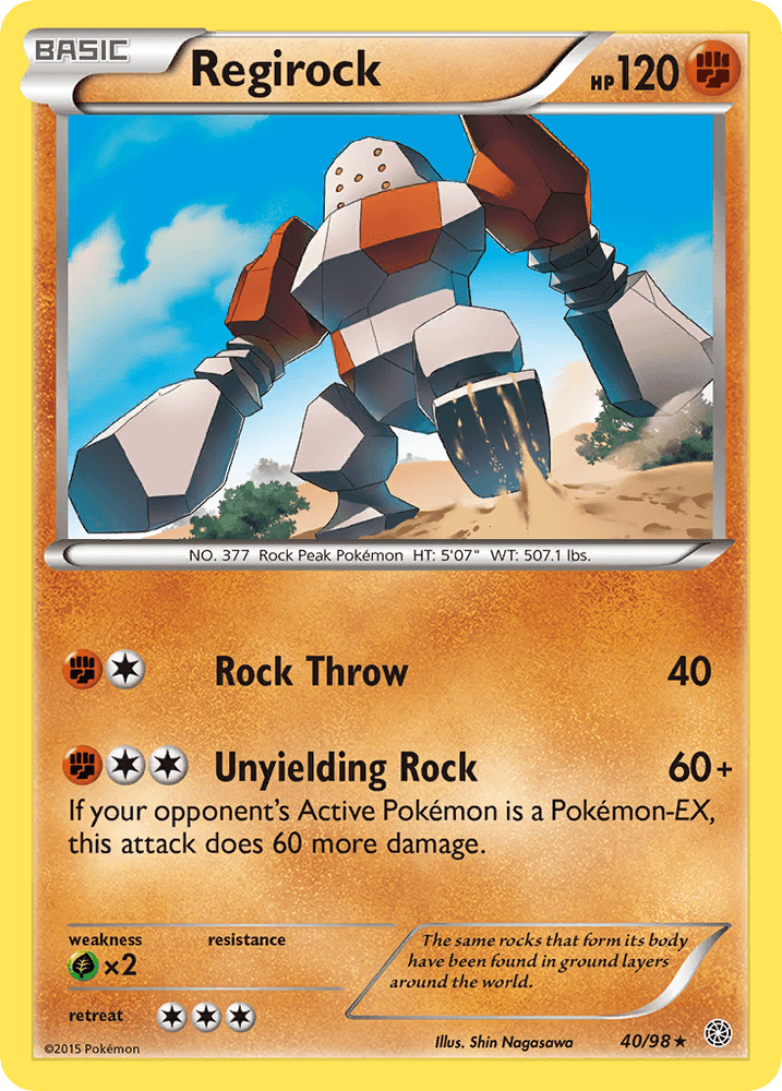 Regirock (40/98) [XY: Ancient Origins] (Online Only)