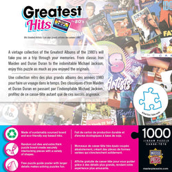 Greatest Hits - 80's Artists 1000 Piece Jigsaw Puzzle