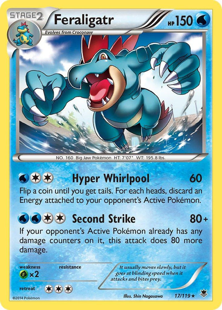 Feraligatr (17/119) (Theme Deck Exclusive) [XY: Phantom Forces] (Online Only)