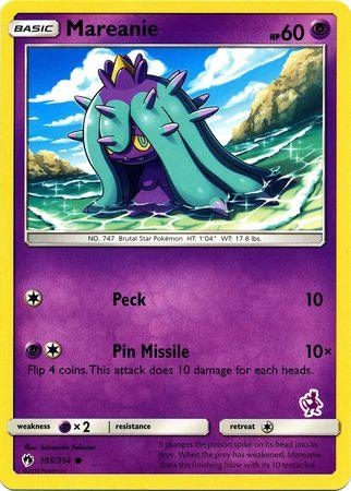Mareanie (105/214) (Mewtwo Deck) [Battle Academy 2020] (Online Only)
