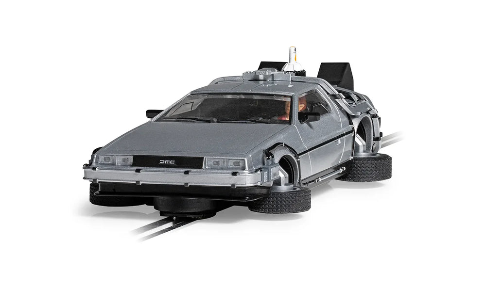 Scalextric Back to the Future Part II 1:32 scale Flying DeLorean Time Machine Slot Car (ONLINE ORDER ONLY)