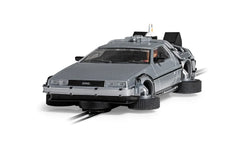 Scalextric Back to the Future Part II 1:32 scale Flying DeLorean Time Machine Slot Car (ONLINE ORDER ONLY)