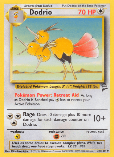 Dodrio (37/130) [Base Set 2] (Online Only)