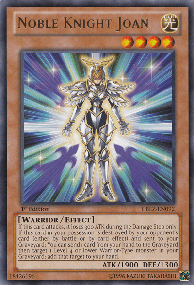 Noble Knight Joan [CBLZ-EN092] Rare (ONLINE ORDER ONLY)