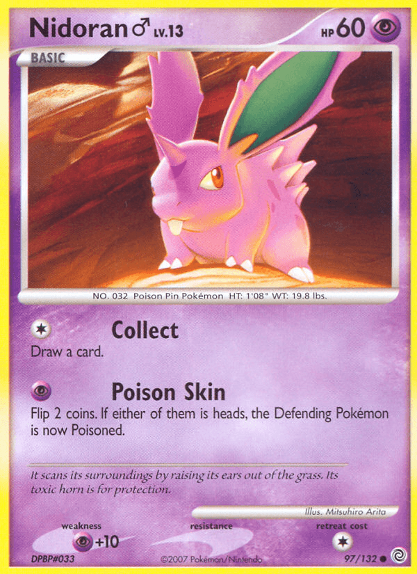 Nidoran (97/132) (Male) [Diamond & Pearl: Secret Wonders] (Online Only)