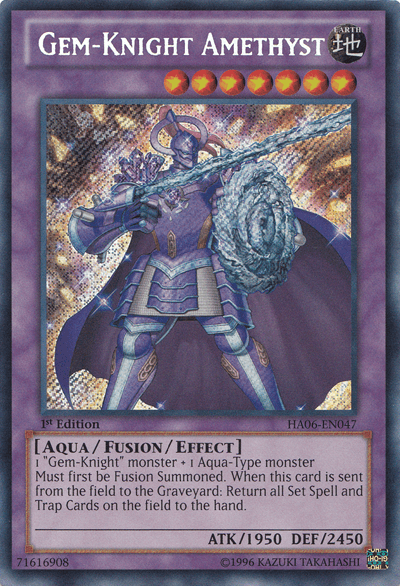 Gem-Knight Amethyst [HA06-EN047] Secret Rare (ONLINE ORDER ONLY)