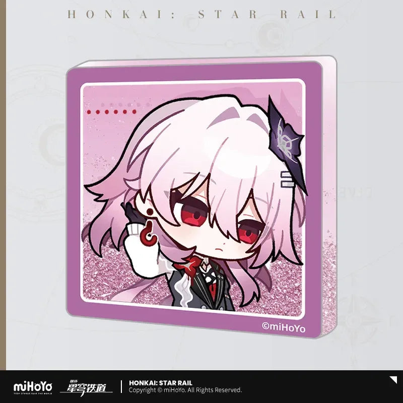 Honkai: Star Rail Pom-Pom Exhibition Series Acrylic Glitter Quicksand Refrigerator Magnets