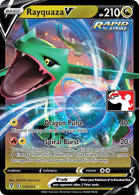 Rayquaza V (110/203) [Prize Pack Series One] (Online Only)