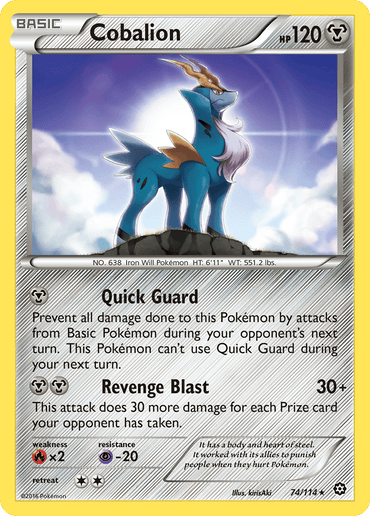 Cobalion (74/114) [XY: Steam Siege] (Online Only)