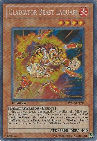 Gladiator Beast Laquari [RYMP-EN096] Secret Rare (ONLINE ORDER ONLY)