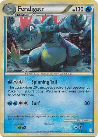 Feraligatr (20/123) (Cracked Ice Holo) [HeartGold & SoulSilver: Base Set] (Online Only)