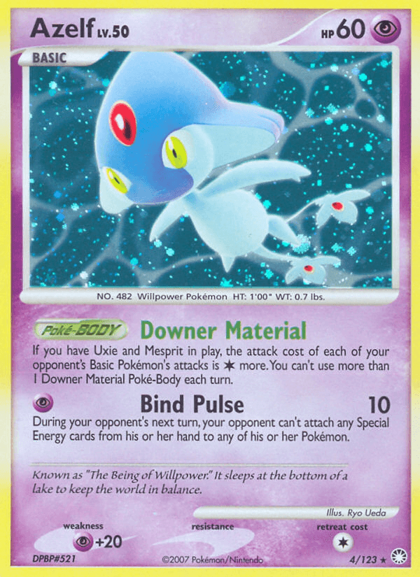 Azelf (4/123) [Diamond & Pearl: Mysterious Treasures] (Online Only)