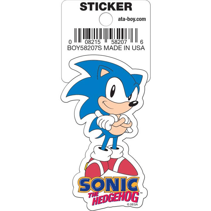 Sonic the Hedgehog: Sonic Arms Crossed Die Cut Vinyl Sticker - 3" (ONLINE ORDER ONLY)