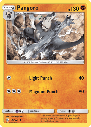 Pangoro (120/236) [Sun & Moon: Cosmic Eclipse] (Online Only)