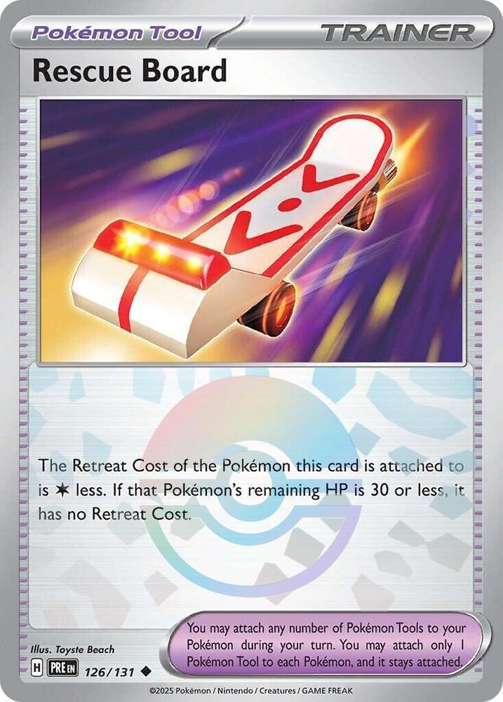 Rescue Board (126/131) (Poke Ball Pattern) [Scarlet & Violet: Prismatic Evolutions] (Online Only)