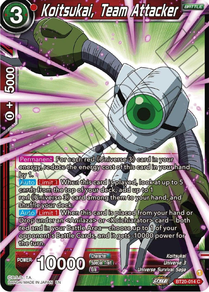 Koitsukai, Team Attacker (BT20-014) [Power Absorbed] (ONLINE ORDER ONLY)