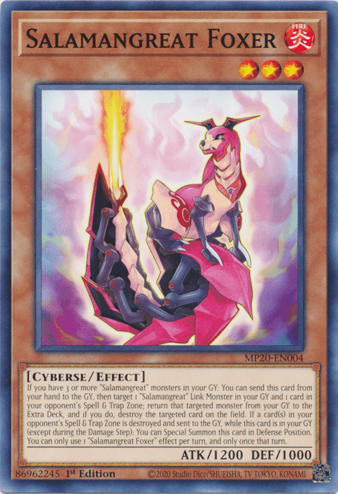 Salamangreat Foxer [MP20-EN004] Common (ONLINE ORDER ONLY)