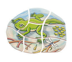 Multi-Layer Nesting Wood Puzzle: Egg to Frog 5-Layer (ONLINE ORDER ONLY)