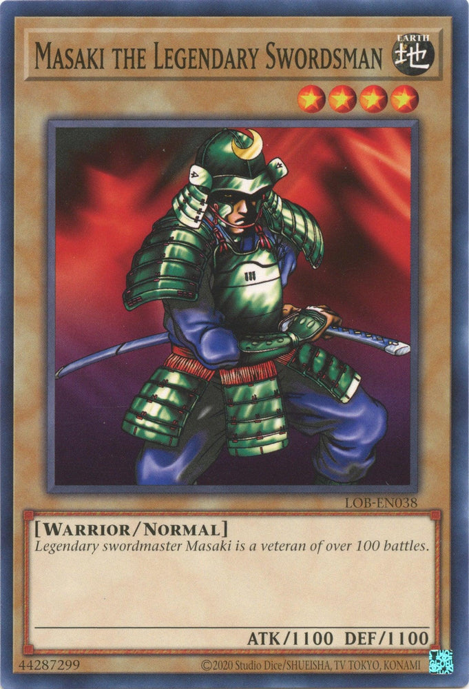 Masaki the Legendary Swordsman (25th Anniversary) [LOB-EN038] Common (ONLINE ORDER ONLY)