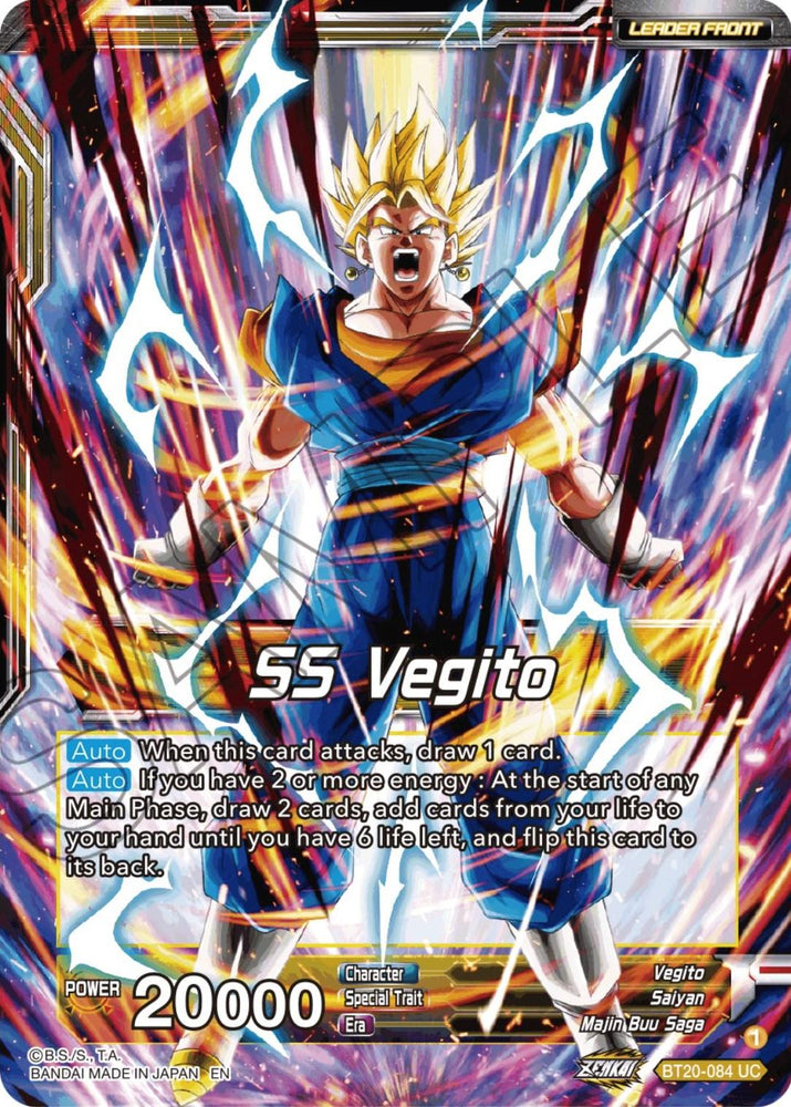 SS Vegito // Son Goku & Vegeta, Path to Victory (BT20-084) [Power Absorbed] (ONLINE ORDER ONLY)
