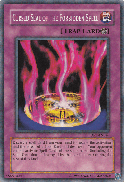 Cursed Seal of the Forbidden Spell [DR2-EN049] Common (ONLINE ORDER ONLY)