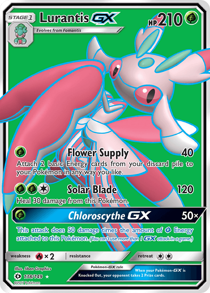 Lurantis GX (138/149) [Sun & Moon: Base Set] (Online Only)