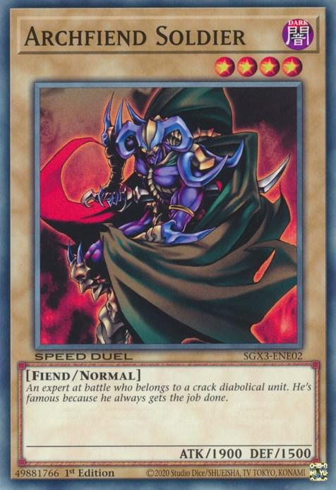 Archfiend Soldier [SGX3-ENE02] Common (ONLINE ORDER ONLY)