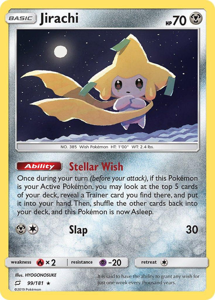 Jirachi (99/181) (Theme Deck Exclusive) [Sun & Moon: Team Up] (Online Only)