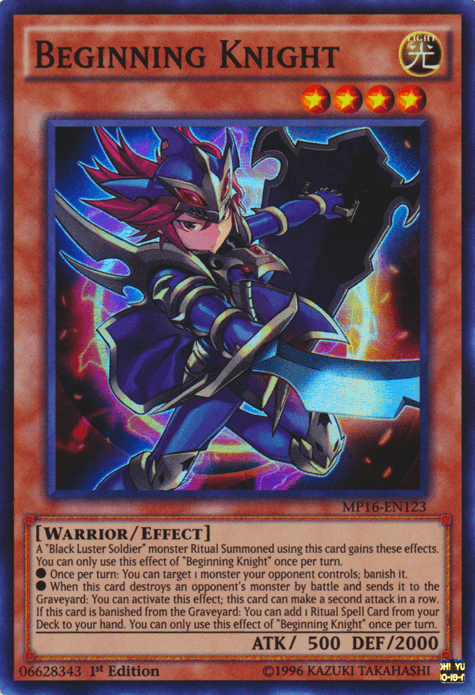 Beginning Knight [MP16-EN123] Super Rare (ONLINE ORDER ONLY)