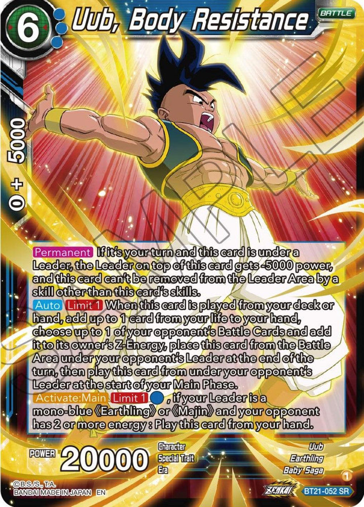 Uub, Body Resistance (BT21-052) [Wild Resurgence] (ONLINE ORDER ONLY)