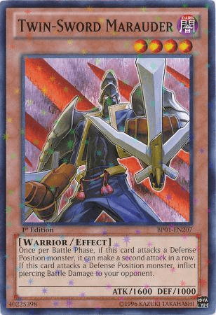 Twin-Sword Marauder [BP01-EN207] Starfoil Rare (ONLINE ORDER ONLY)