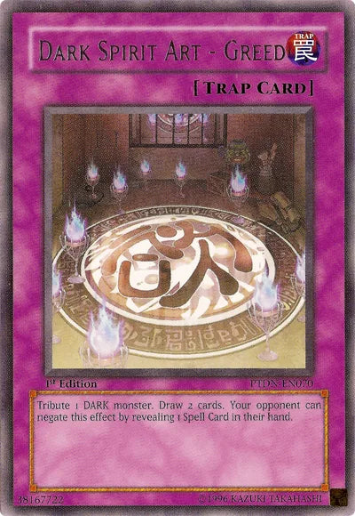 Dark Spirit Art - Greed [PTDN-EN070] Rare